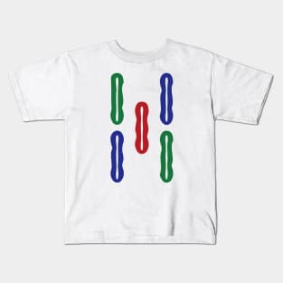 Five Bamboo Stick String Wu Tiao 索 Tile. It's Mahjong Time! Kids T-Shirt